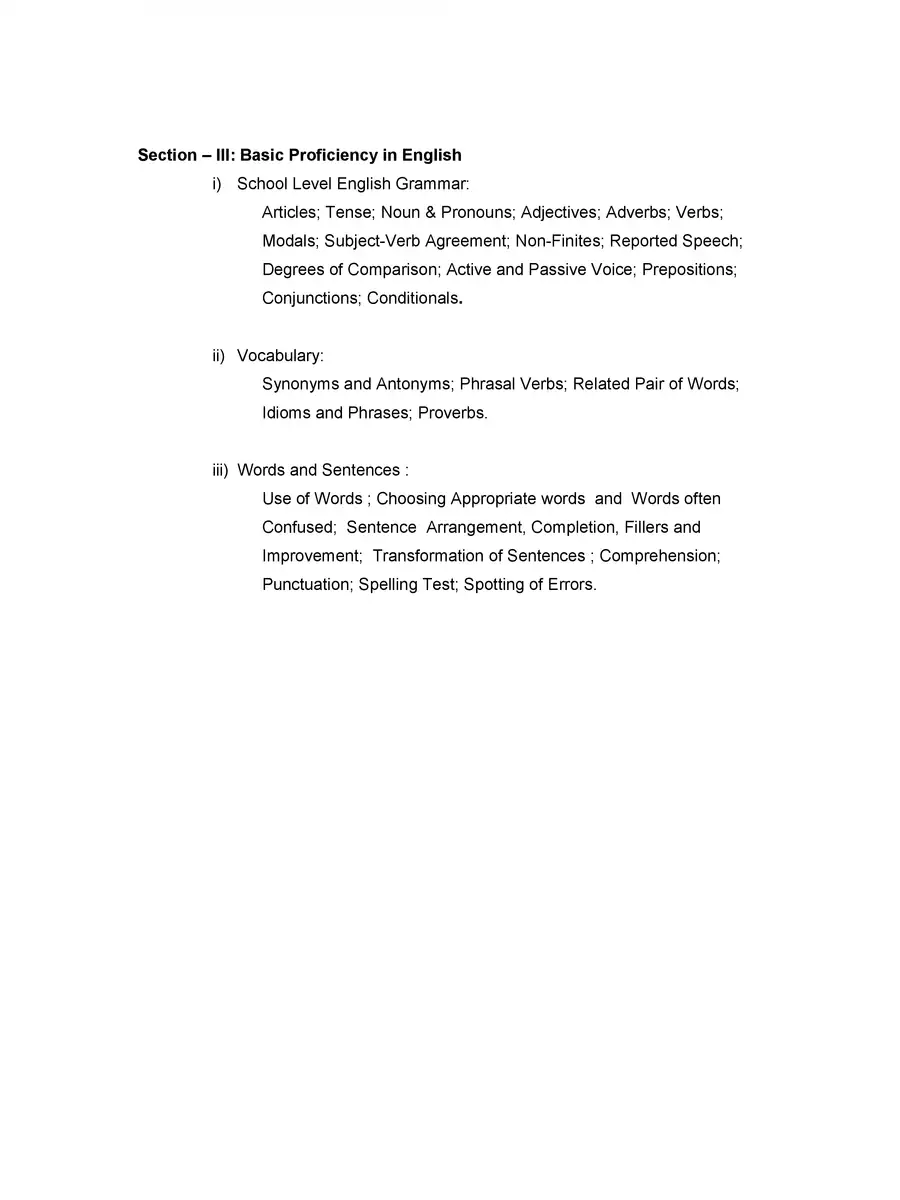 2nd Page of JL Notification 2022 Telangana Syllabus PDF
