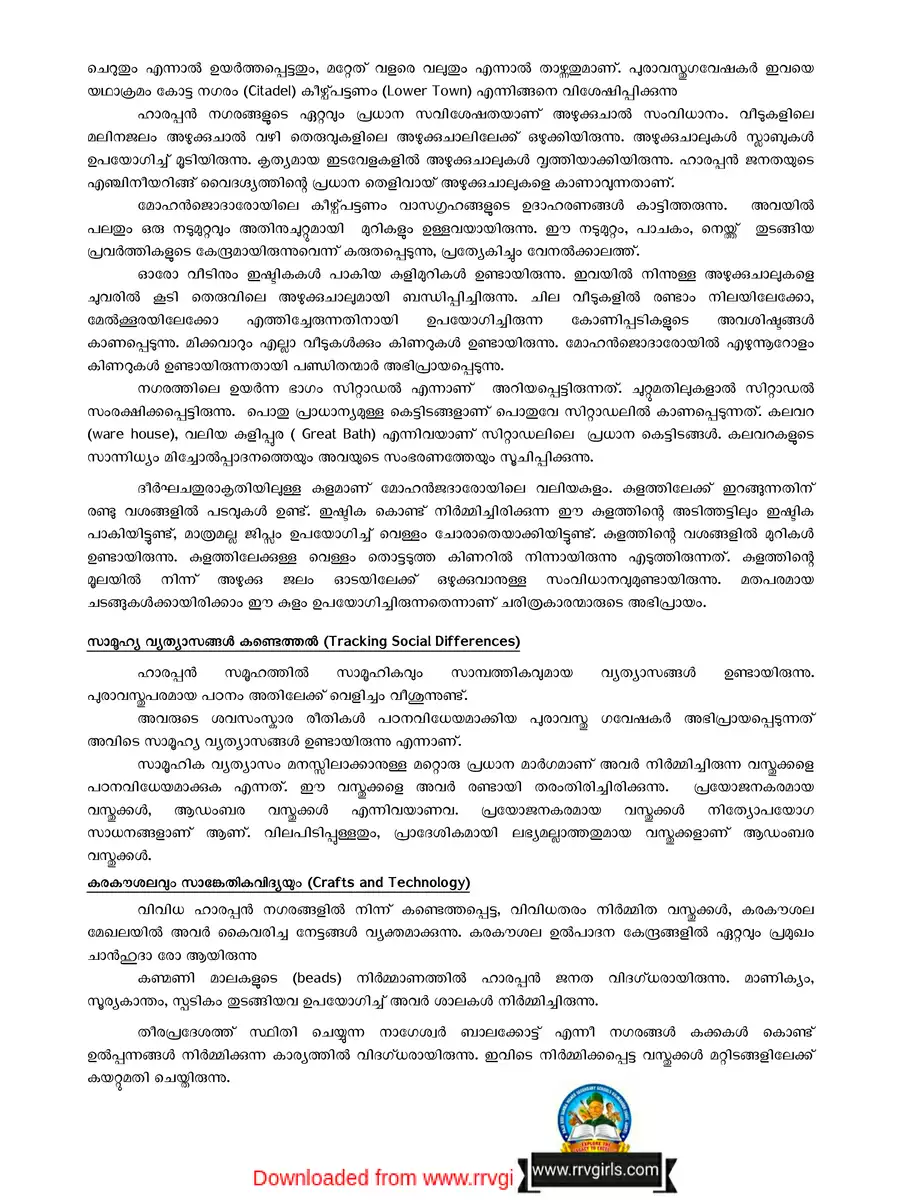 2nd Page of Plus Two History Notes Malayalam PDF