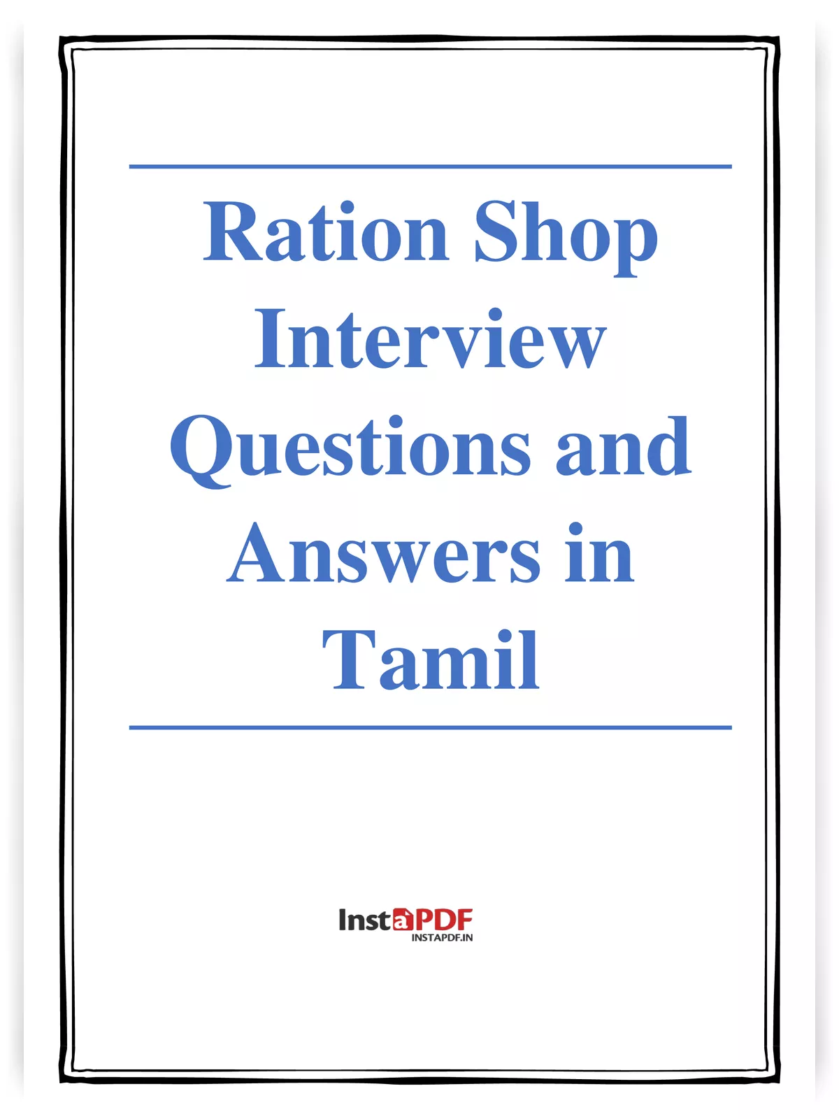 Ration Shop Interview Questions and Answers
