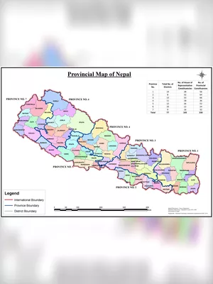 Nepal Map with District