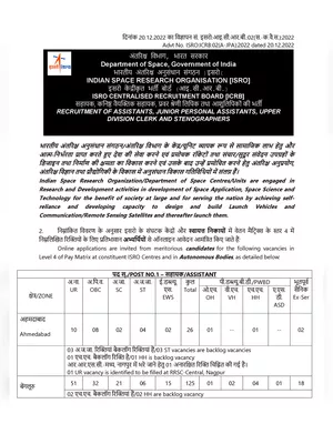 ISRO Recruitment 2023 PDF
