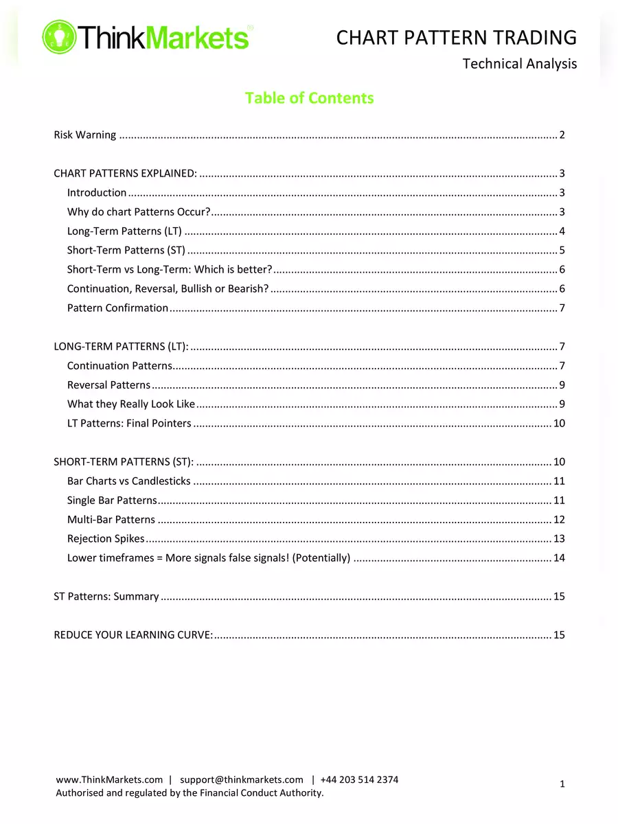 2nd Page of Chart Patterns PDF