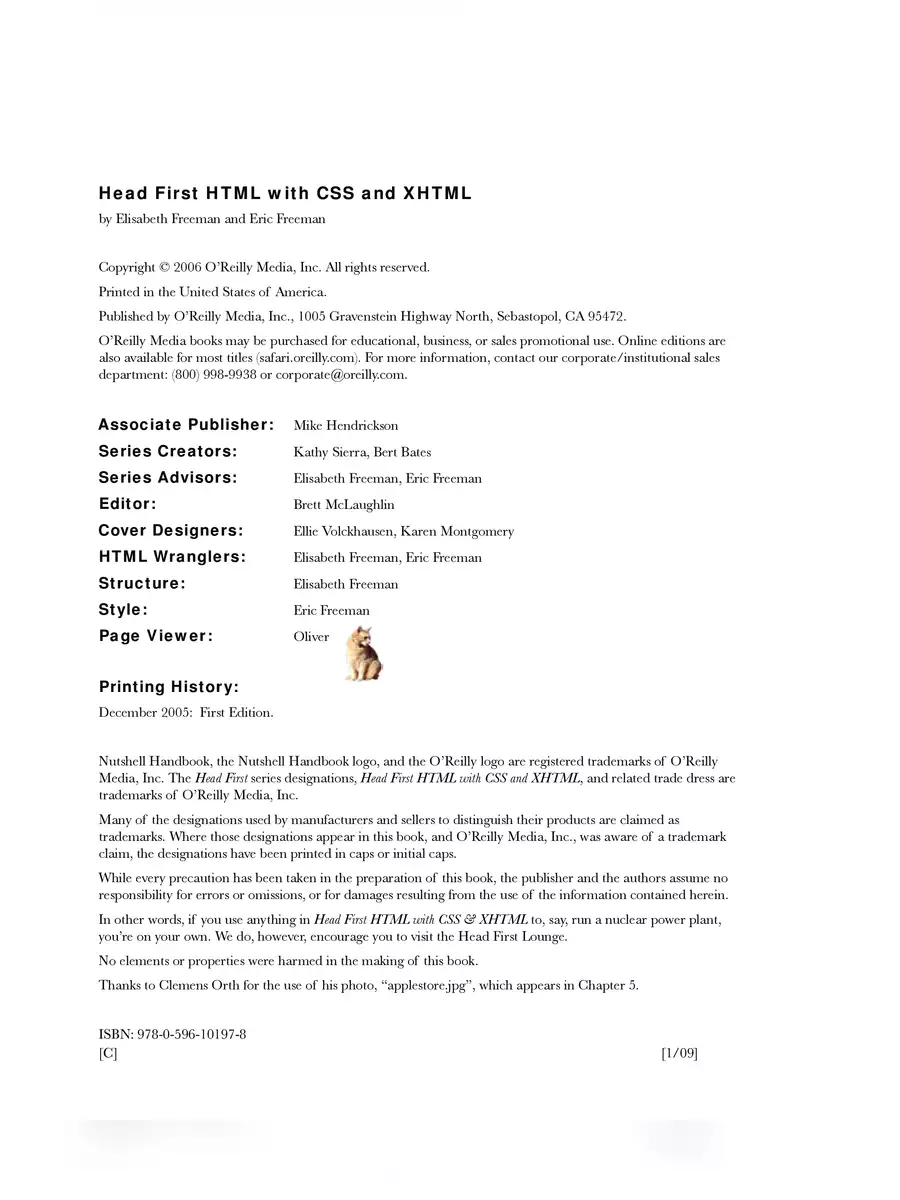 2nd Page of Head First HTML And CSS PDF
