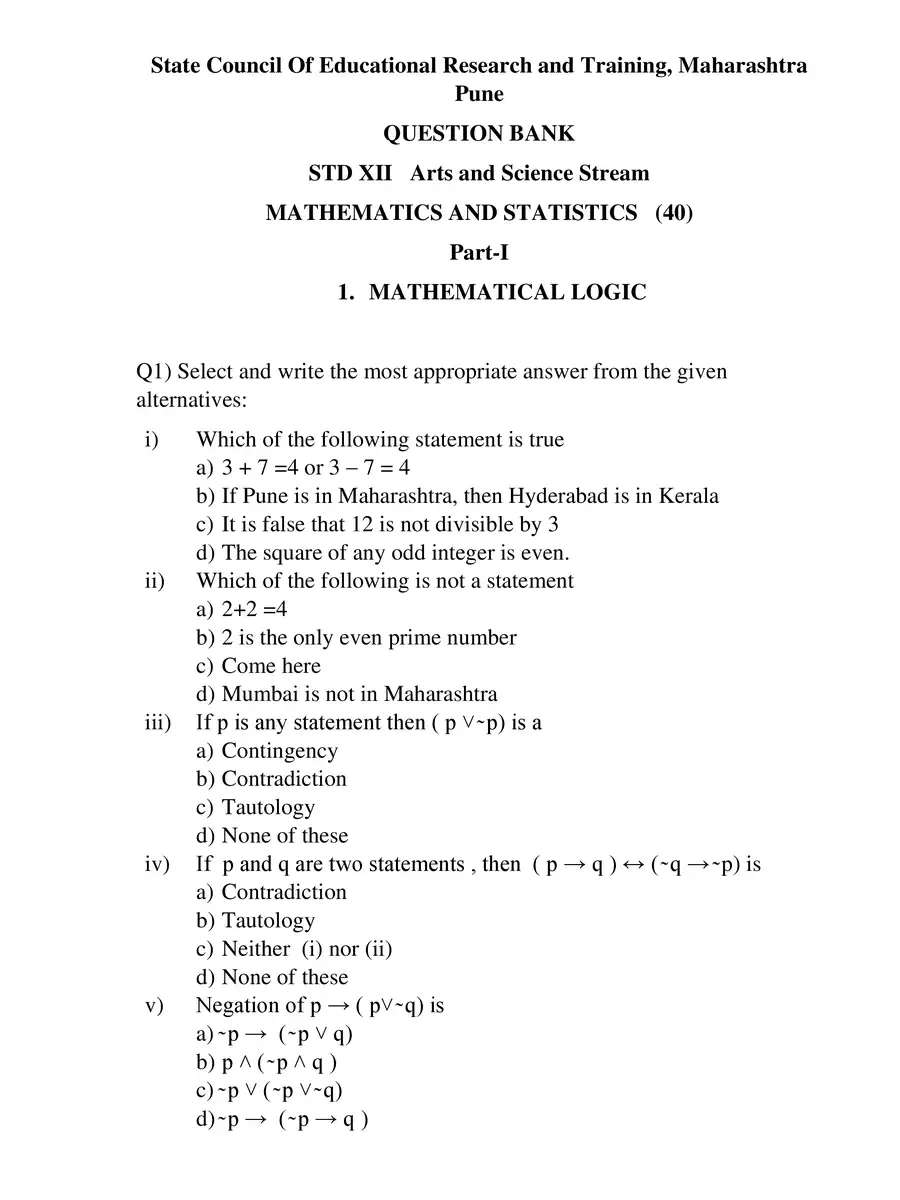 2nd Page of Question Bank for HSC 2023 PDF