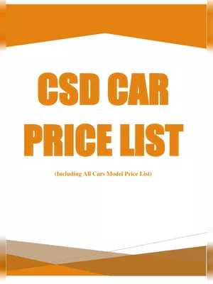 CSD Car Price List 2024