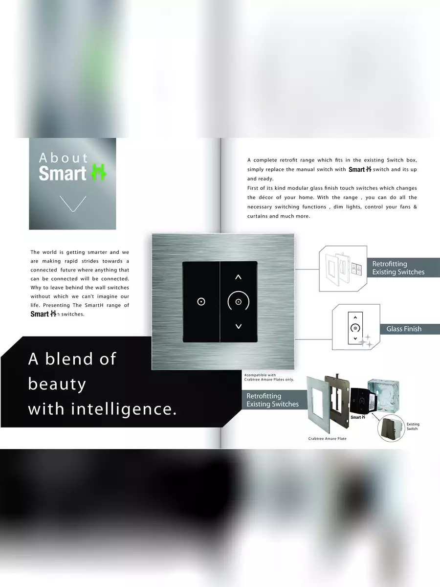 2nd Page of Crabtree Smart Home Automation Brochure PDF