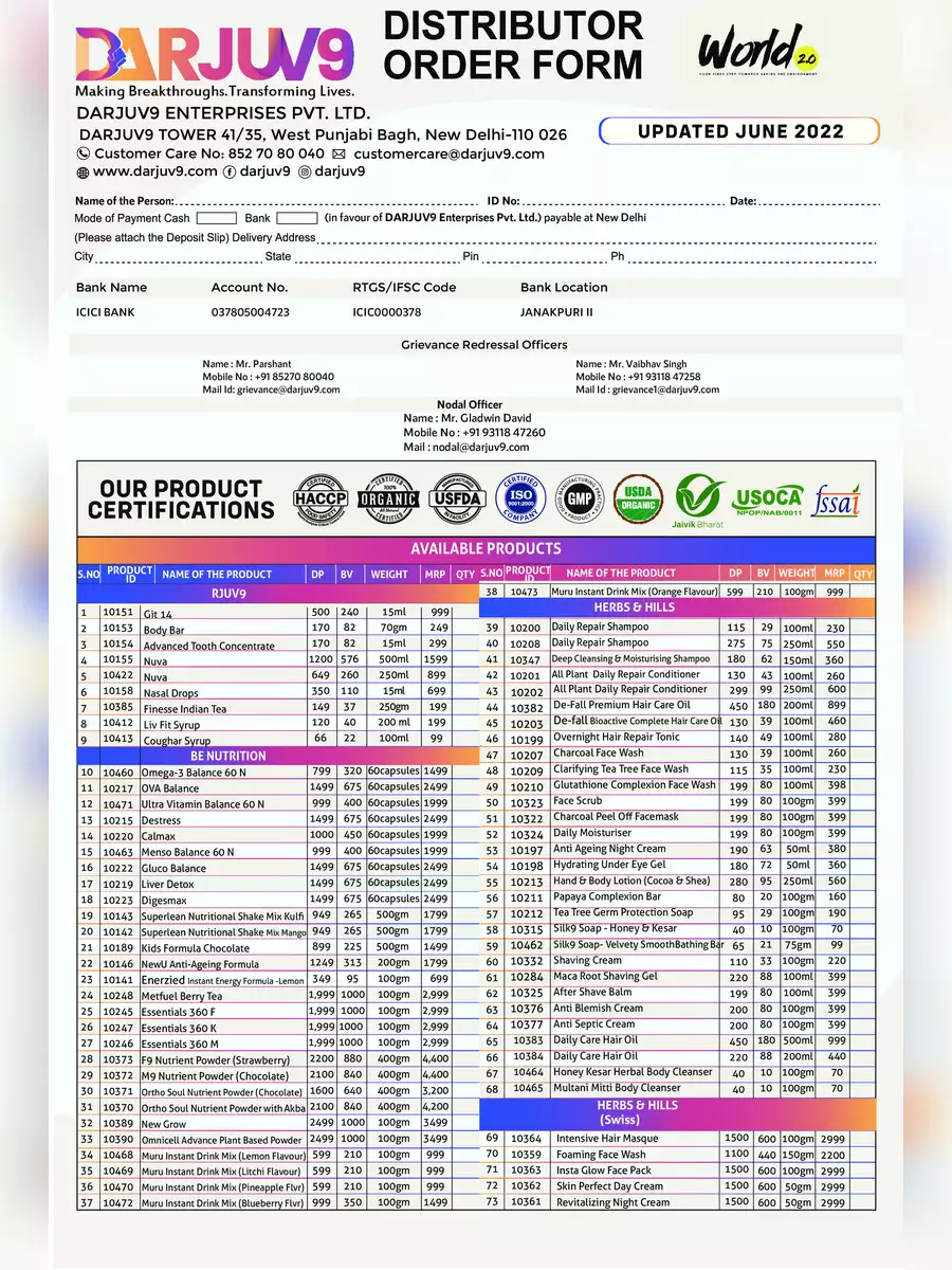 2nd Page of Darjuv9 Products Price List 2024 PDF