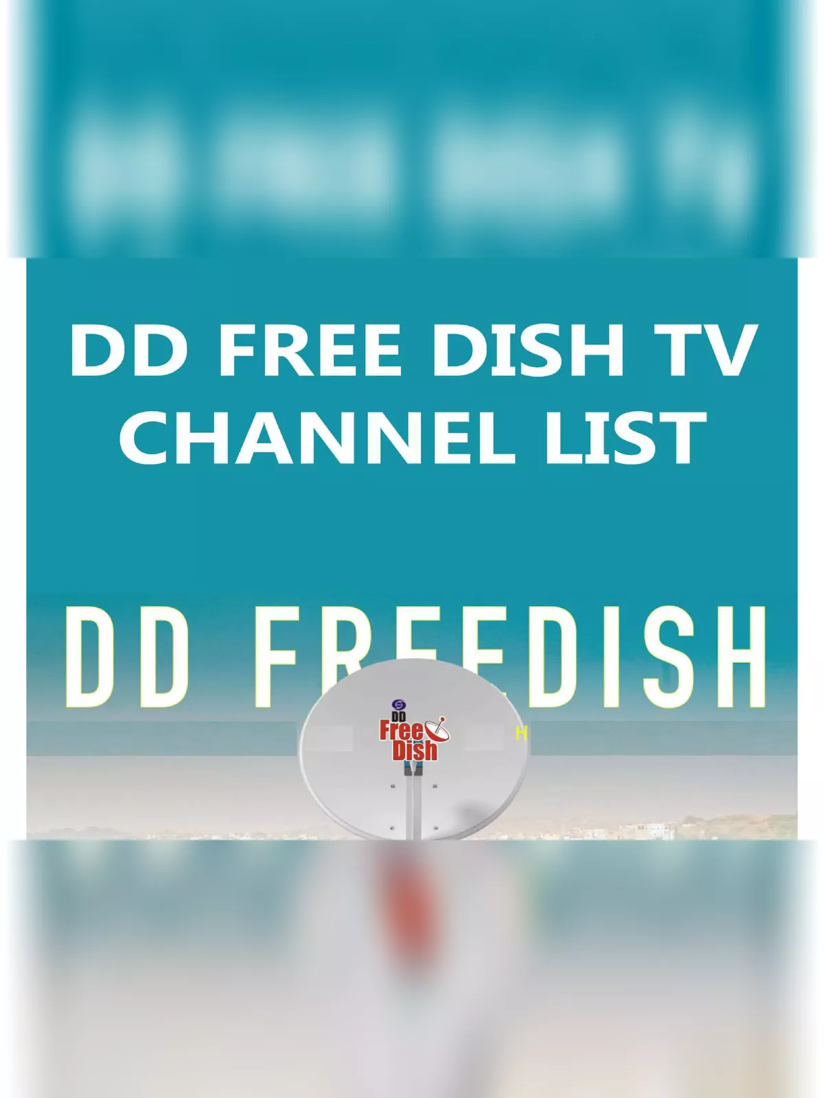 DD Free Dish TV Channel List 2024