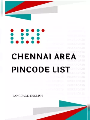 Chennai Area Pincode List