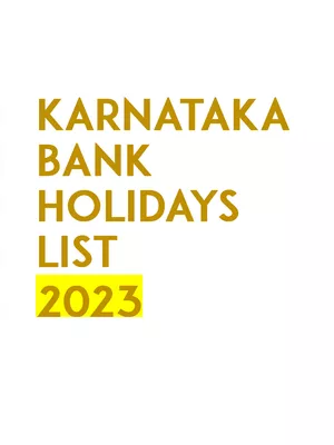 Karnataka Bank Holidays List 2023