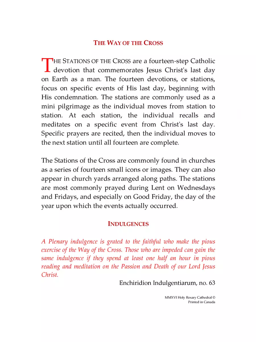 2nd Page of Way of the Cross English PDF