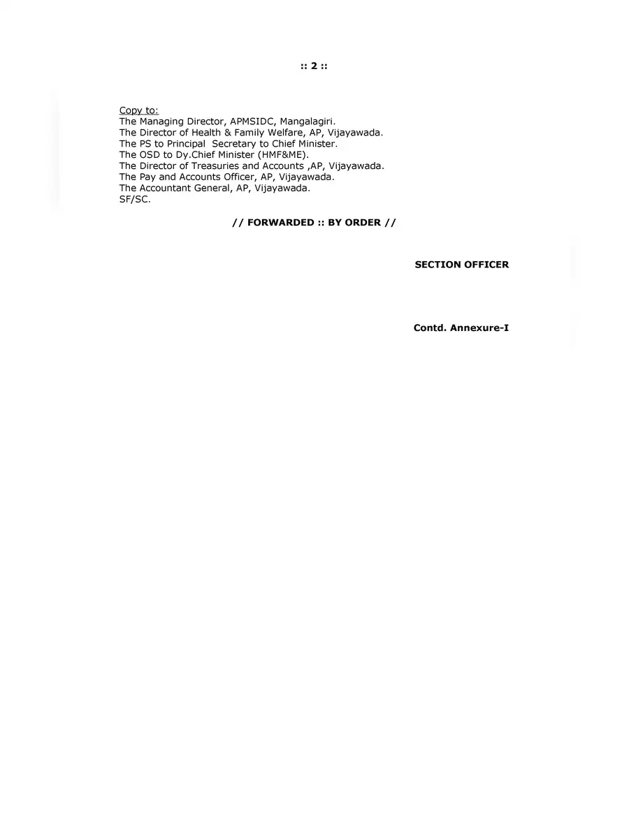 2nd Page of YSR Aarogyasri Scheme Diseases List PDF