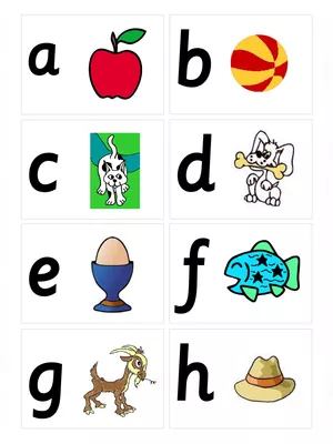 English Alphabets With Pictures