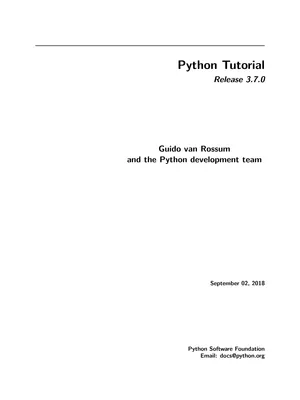 Python Programming Learning Book PDF