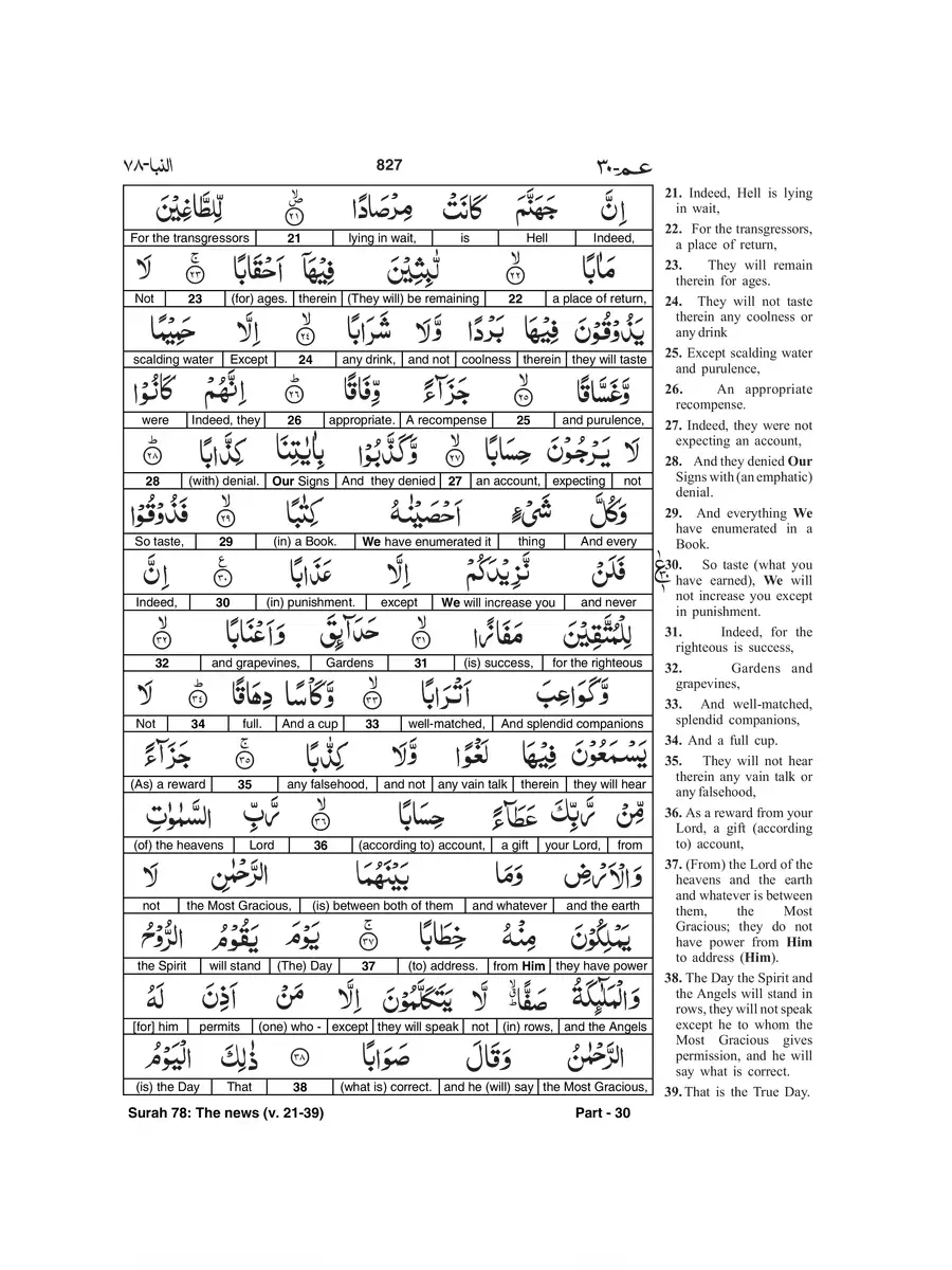 2nd Page of Surah An-Naba PDF