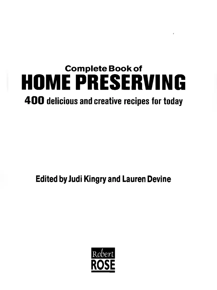 2nd Page of Ball Complete Book of Home Preserving PDF