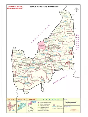 Nuapada District Map PDF
