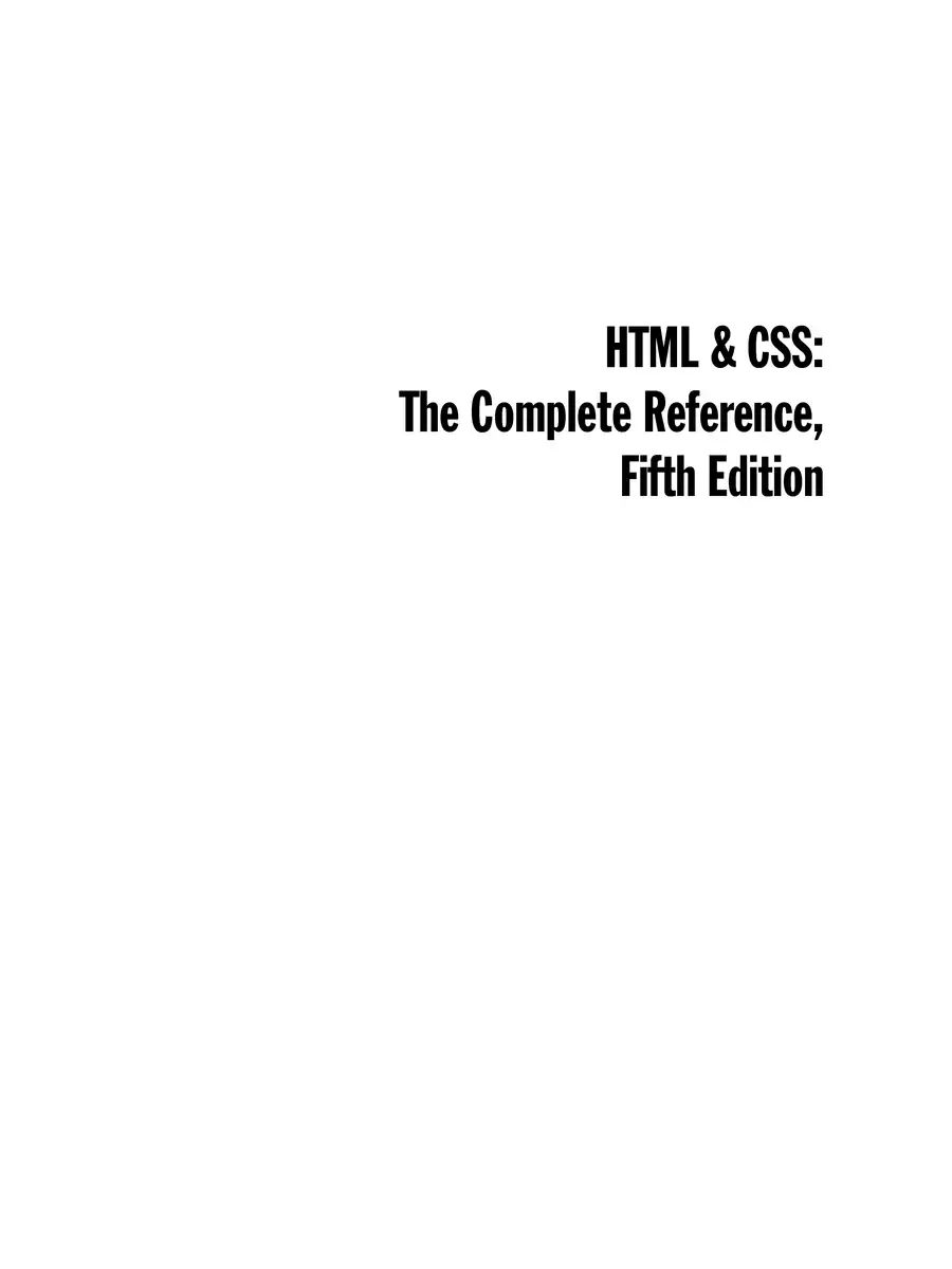 2nd Page of HTML Book PDF