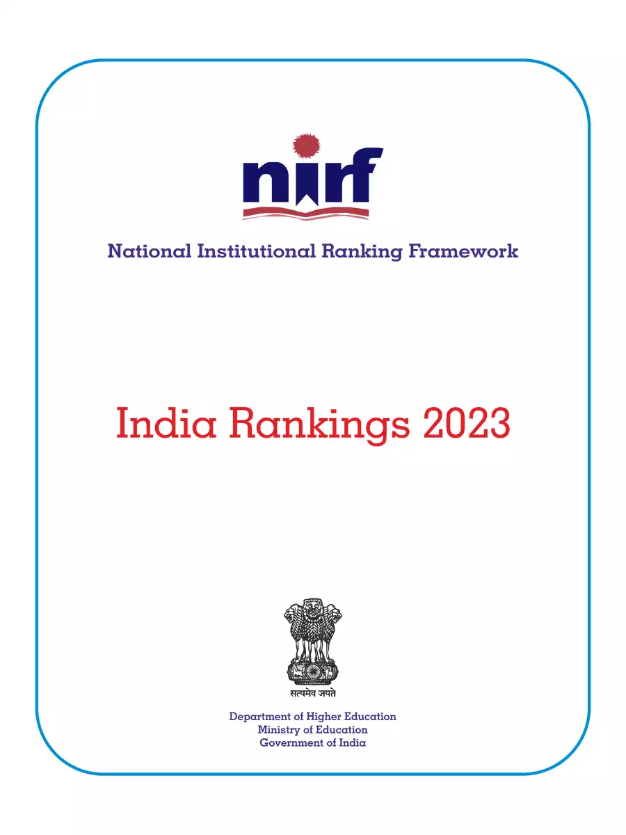 2nd Page of NIRF Ranking 2023 List PDF
