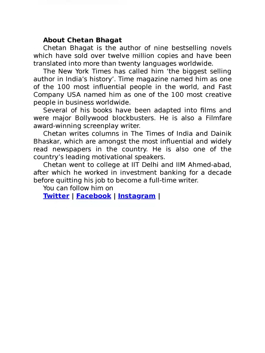 2nd Page of One Arranged Murder by Chetan Bhagat PDF