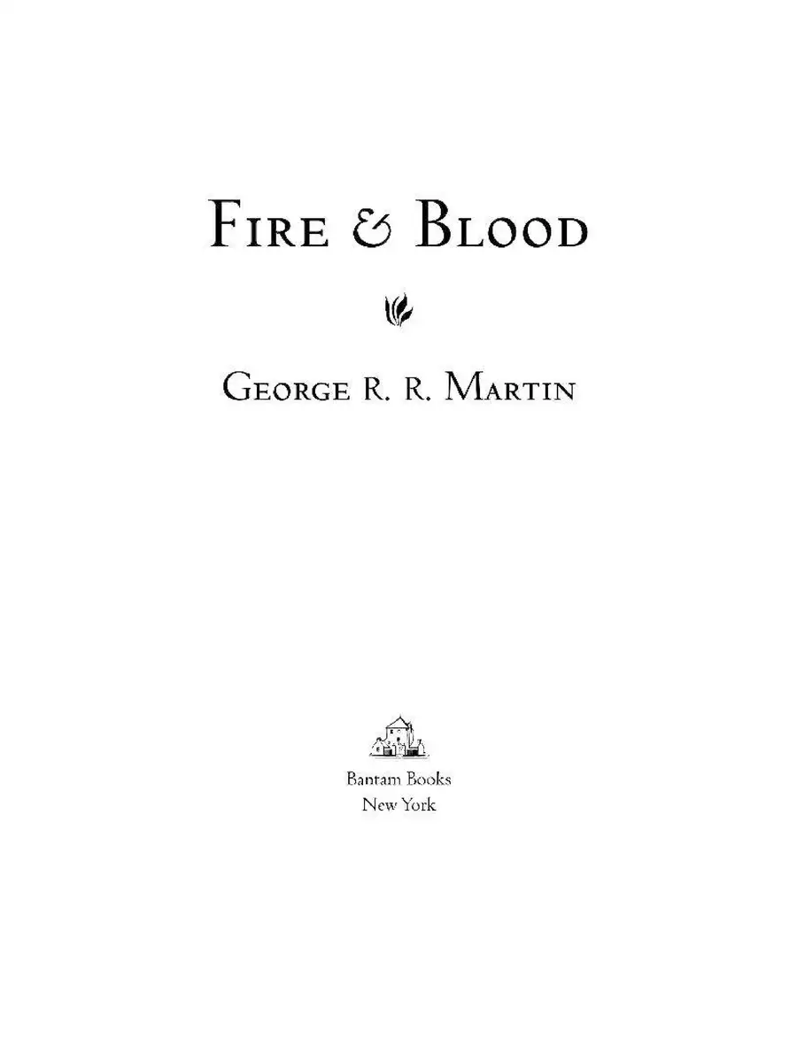 2nd Page of Fire and Blood PDF