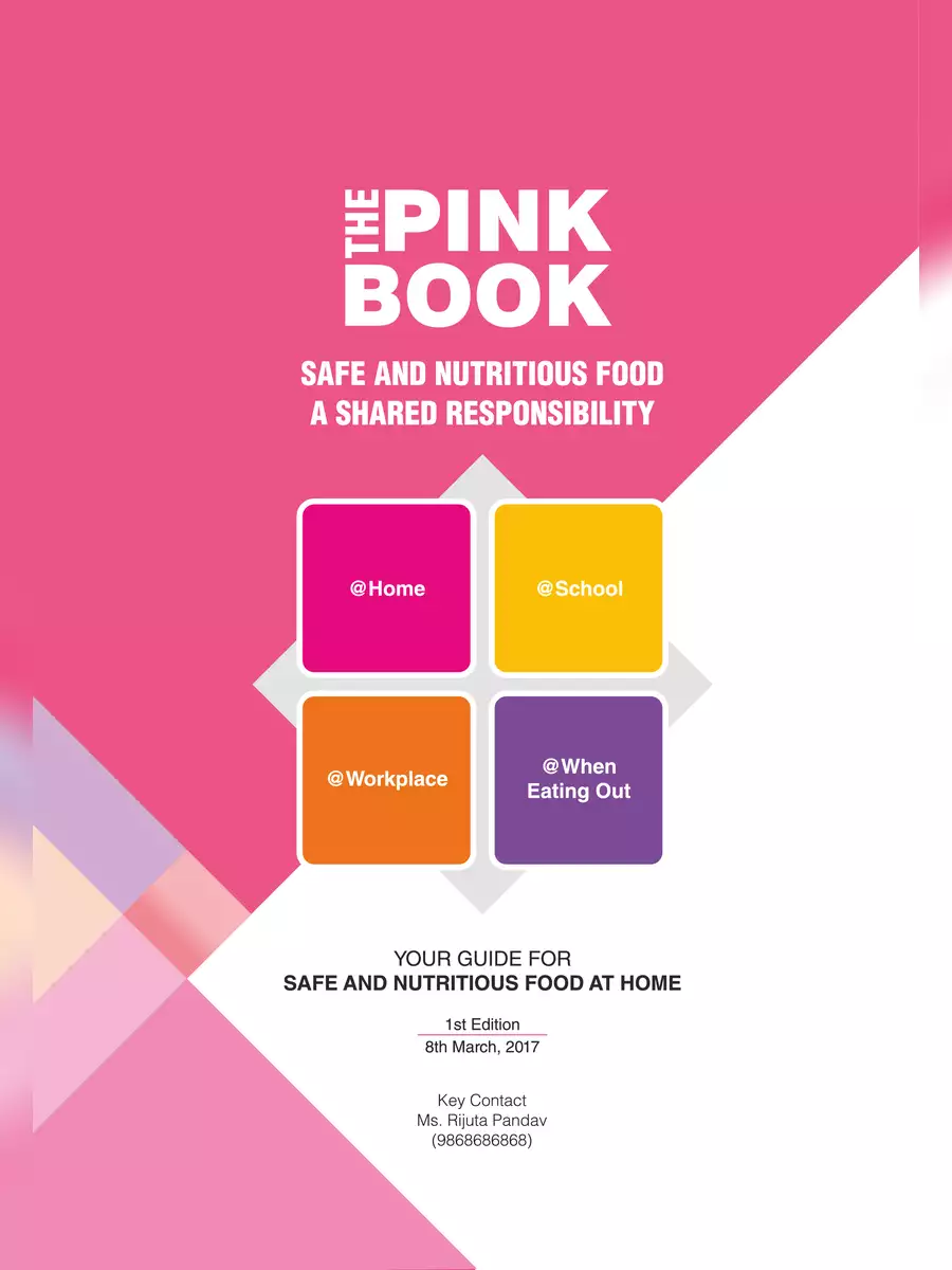 2nd Page of FSSAI The Pink Book PDF