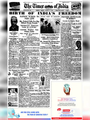 15 August 1947 Newspaper