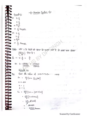 Number System in Hindi Notes