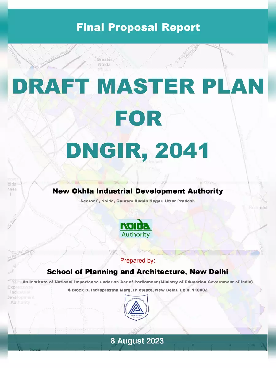 2nd Page of New Noida Master Plan 2041 PDF