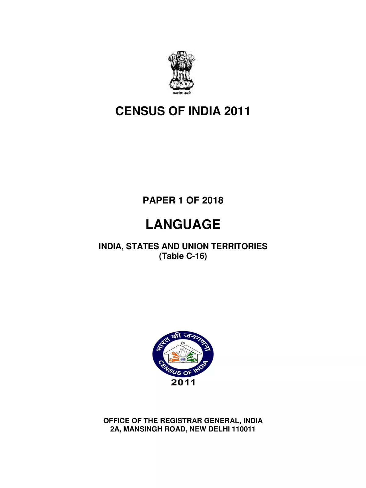 Official Languages in India List