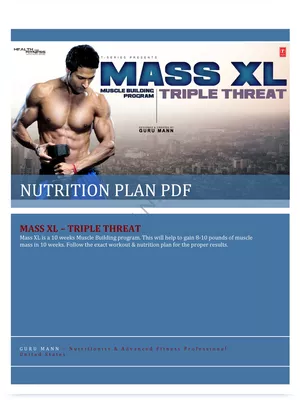 GYM Diet Plan PDF