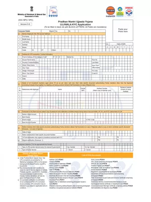 Ujjwala Yojana Form PDF