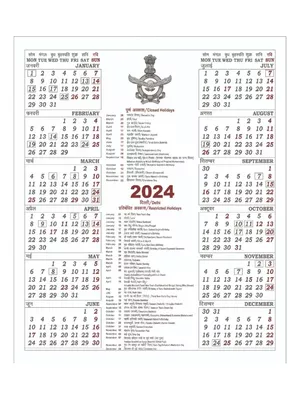 Army Postal Calendar 2024 PDF