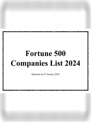 Fortune 500 Companies List 2024 PDF