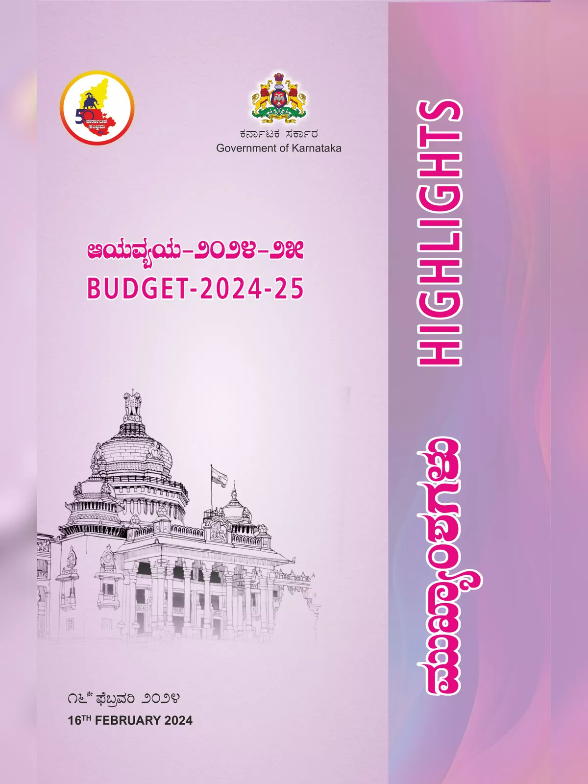 Karnataka Budget 2024 Highlights