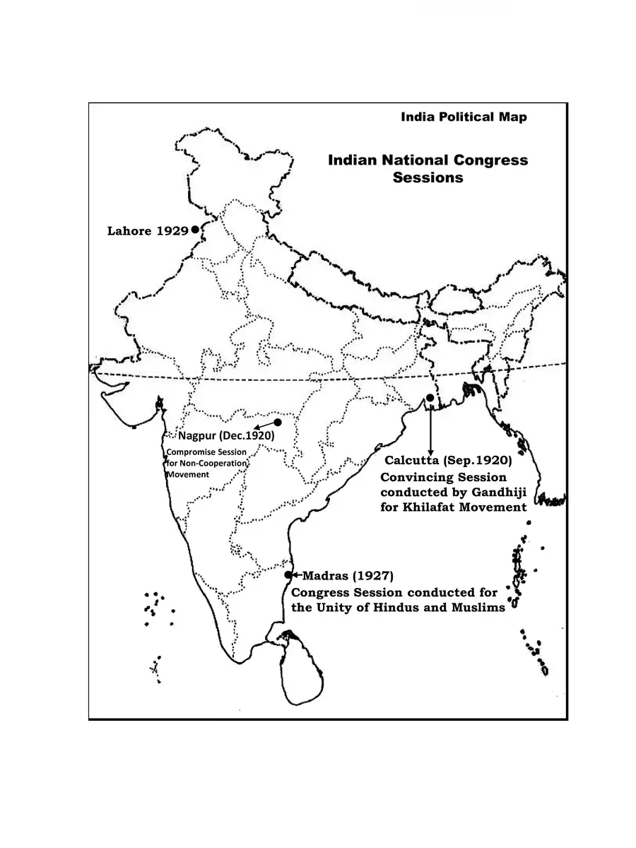 2nd Page of Class 10 Map Book PDF