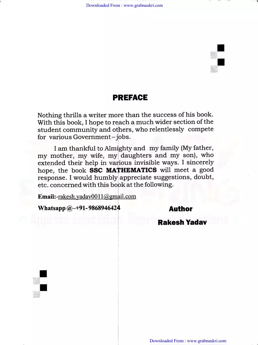 2nd Page of Rakesh Yadav 9700 Math Book PDF