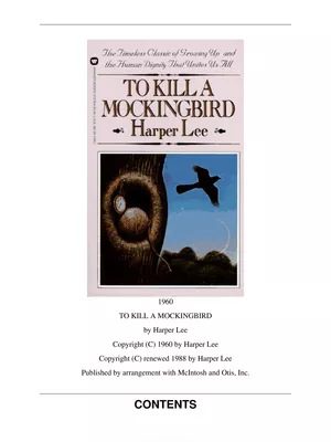 To Kill A Mockingbird Book PDF