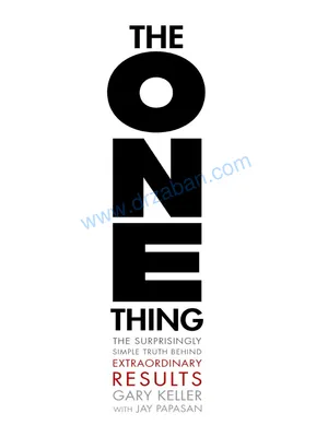 The One Thing Book by Gary Keller English