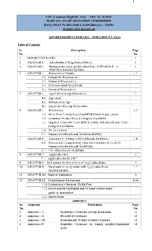HSSC CET Notification 2025 English