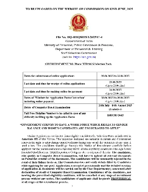 SSC Phase 13 Notification 2025 English