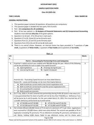 CBSE 12th Sample Paper 2025-26 English