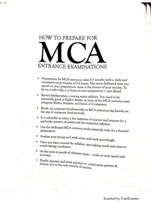 Arihant MCA Entrance Book