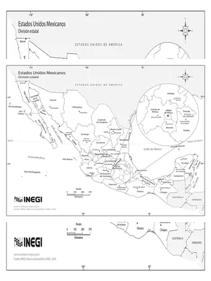 Mapa De La República Mexicana Con Nombres English