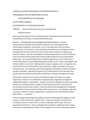 National Security Presidential Memorandum (NSPM 7) English