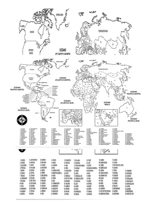 Planisferio Con Nombres English