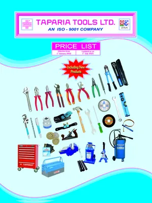 Taparia Tools Products New Price List 2025 After GST Reform 