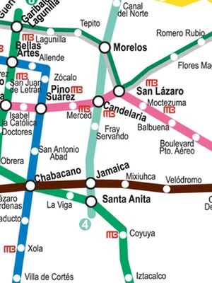 Mapa Metro CDMX English