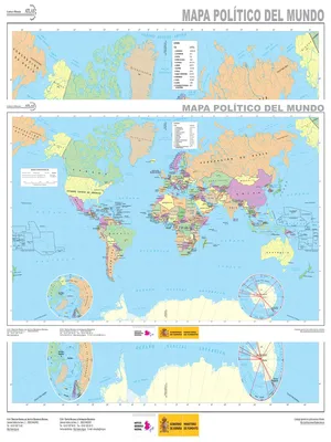 Mapa Mundi Con Nombres English