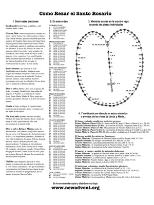 Como Rezar El Santo Rosario Católico Paso A Paso English